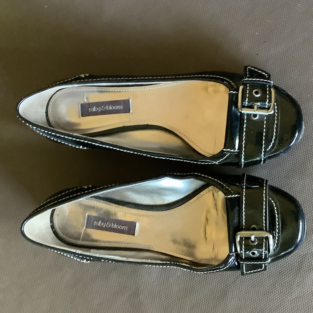 Ruby and Blum flats leather top leather sole